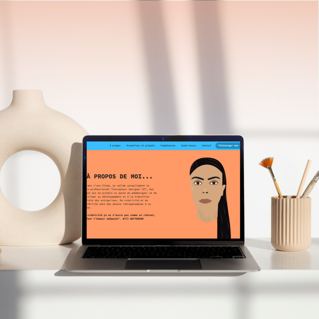 CV Mobirise mockup webdesign