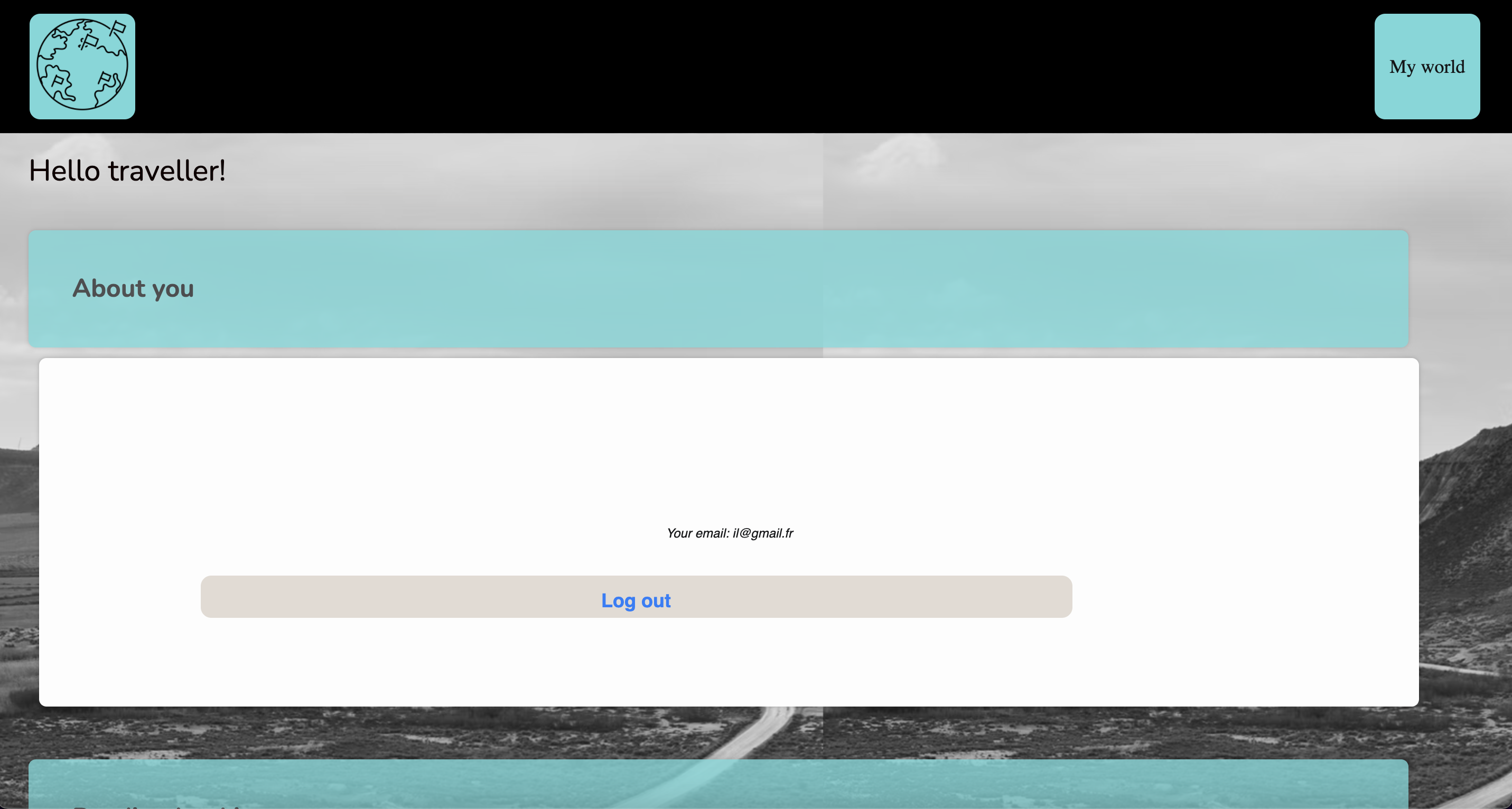 Journey Customization log in