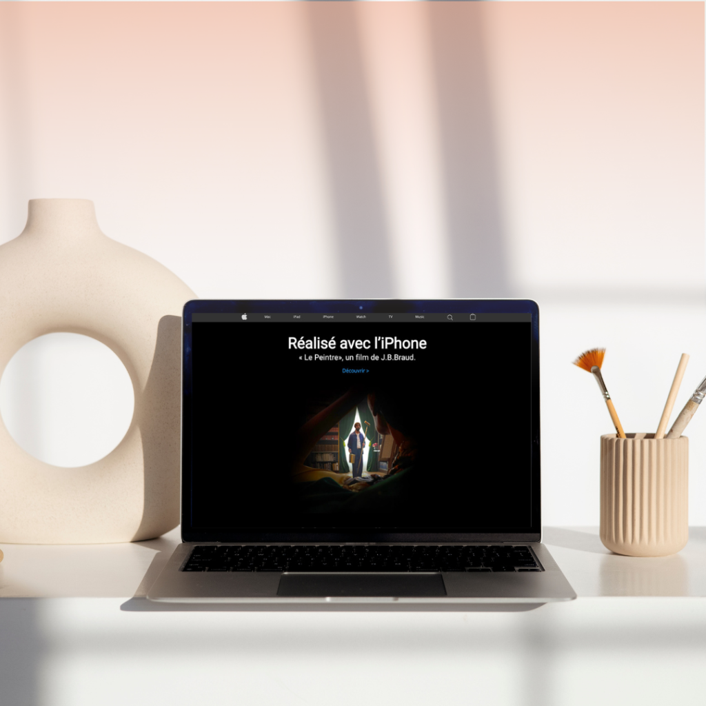 mockup page d'accueil Apple webdesign