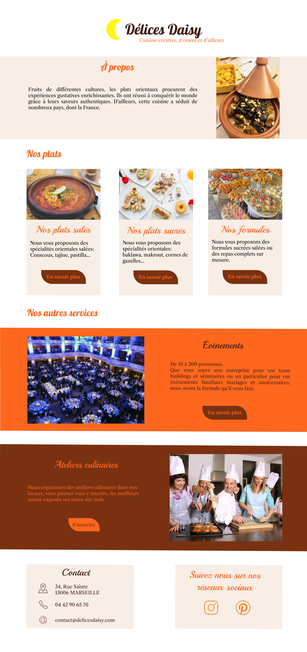 Délice Daisy figma Webdesign