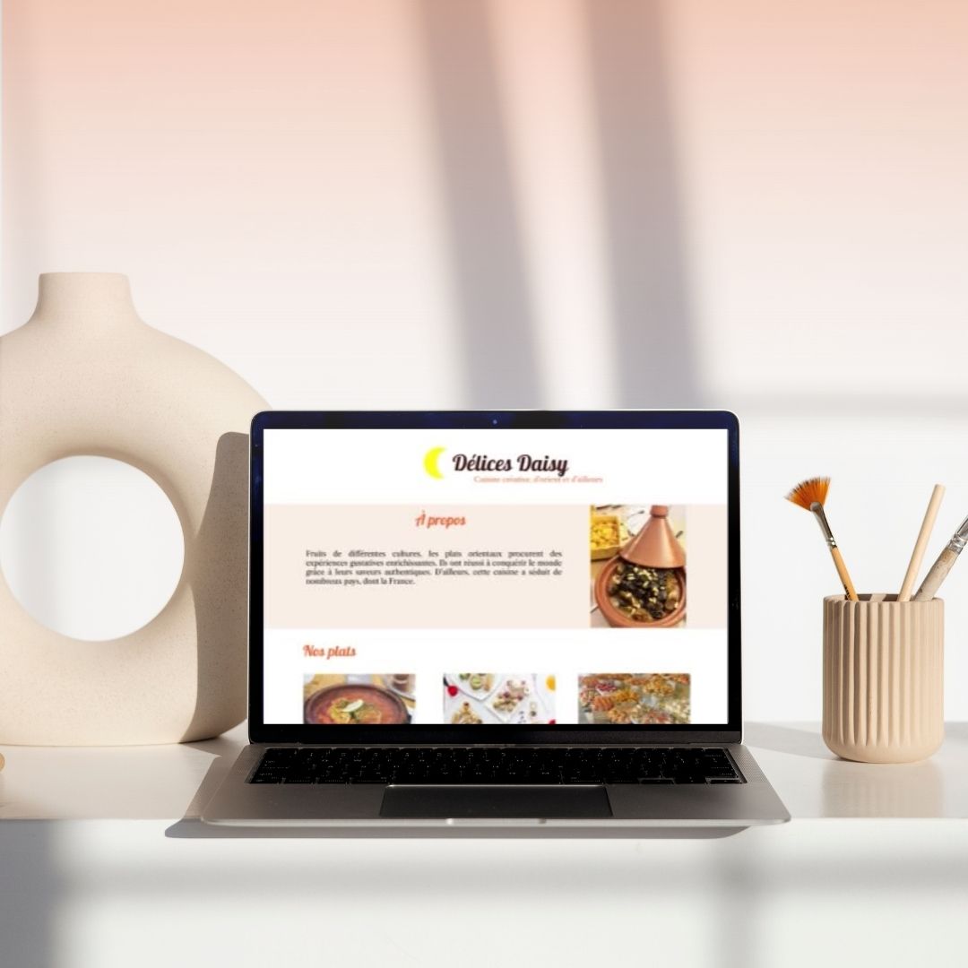 mockup délices daisy webdesign