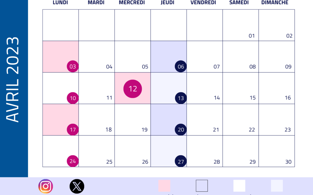 Calendrier éditorial