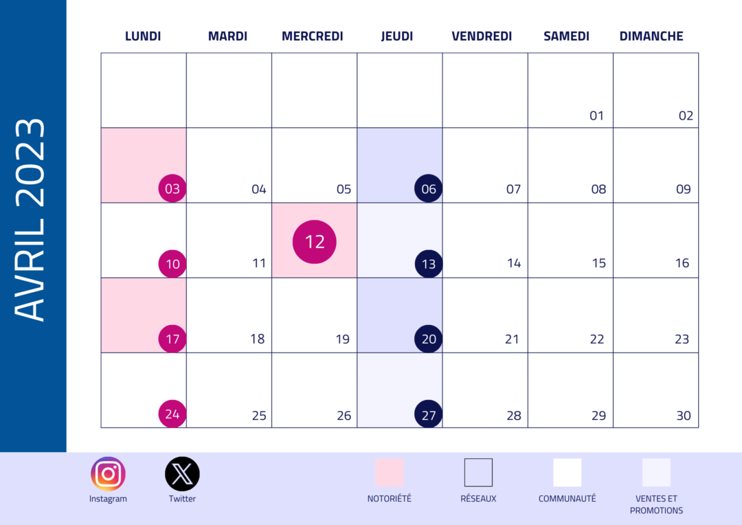 calendrier éditorial Canva webmarketing